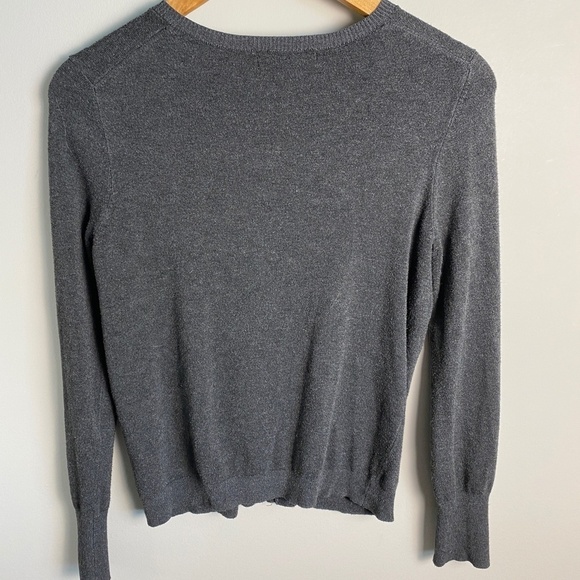 Philosophy Republic Women's Gray Front Button Long Sleeve Cardigan Sweater Small - Picture 4 of 11